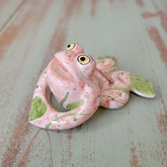 Vintage Italian Frog Handpainted  Florence Italy Pottery Figurine - Picture 3 of 11